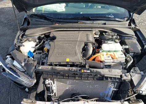 2020 Hyundai Ioniq Hybrid Blue from USA, damaged, VIN KMHC65LC5LU186447